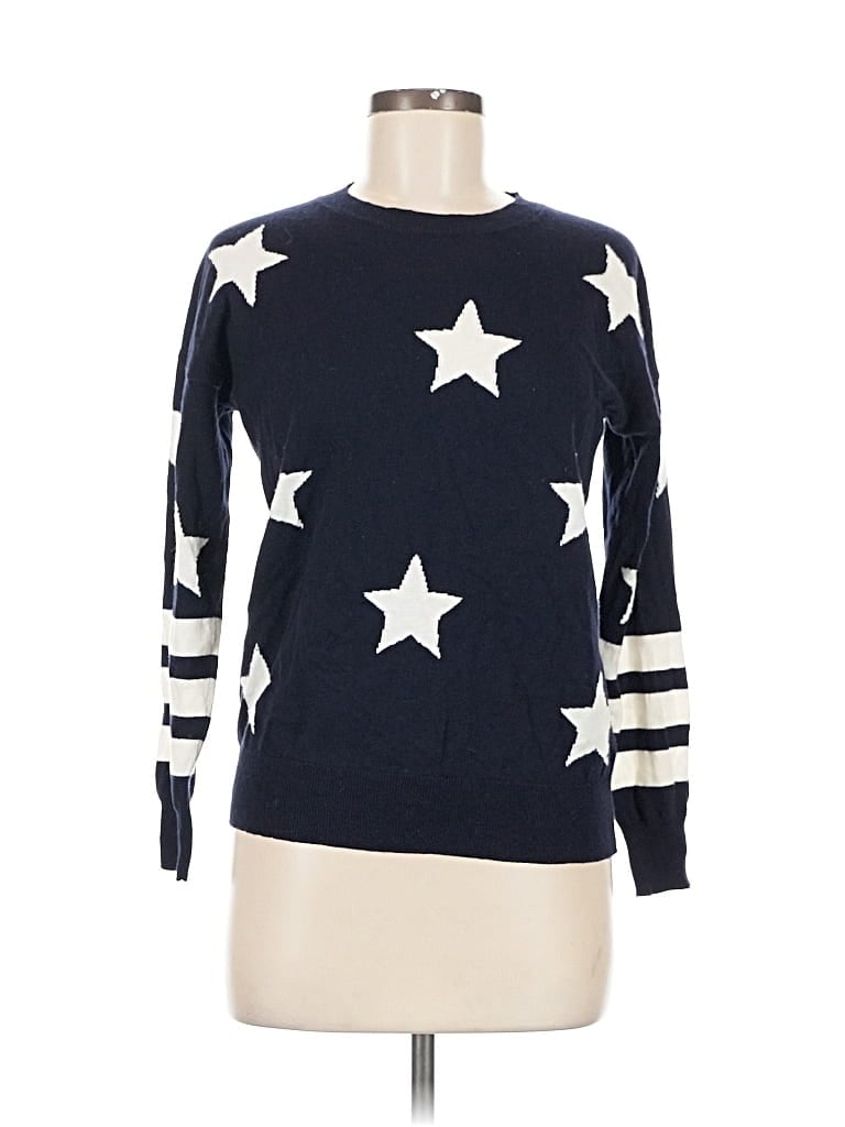 Pre-owned Assorted Brands Wool Pullover Sweater In Blue