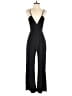 AQ/AQ 100% Polyester Solid Black Jumpsuit Size 4 - photo 1