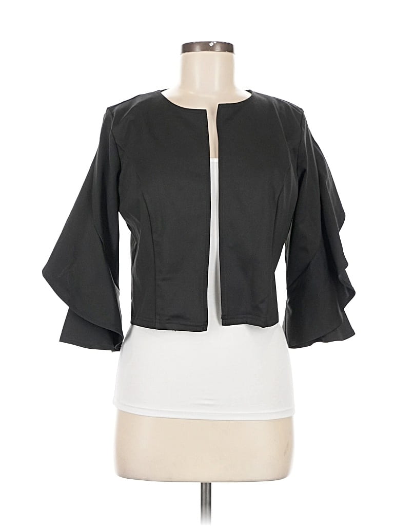 Pre-owned Grace Karin 3/4 Sleeve Blouse In Black