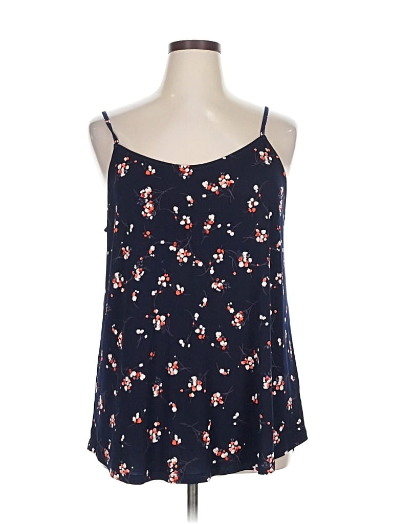 Pre-owned Kaileigh Sleeveless Blouse In Blue