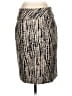 Classiques Entier Animal Print Ivory Silk Skirt Size 2 - photo 1