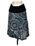 Assorted Brands Paisley Blue Black Casual Skirt Size S - photo 1