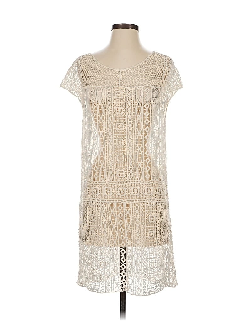 Pre-owned Ella Moss Casual Dress In White