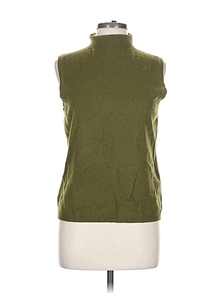 LINDA ALLARD ELLEN TRACY Pre-owned Sweater Vest In Green