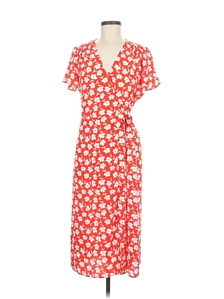 Pre-owned J.crew Factory Store Casual Dress In Red