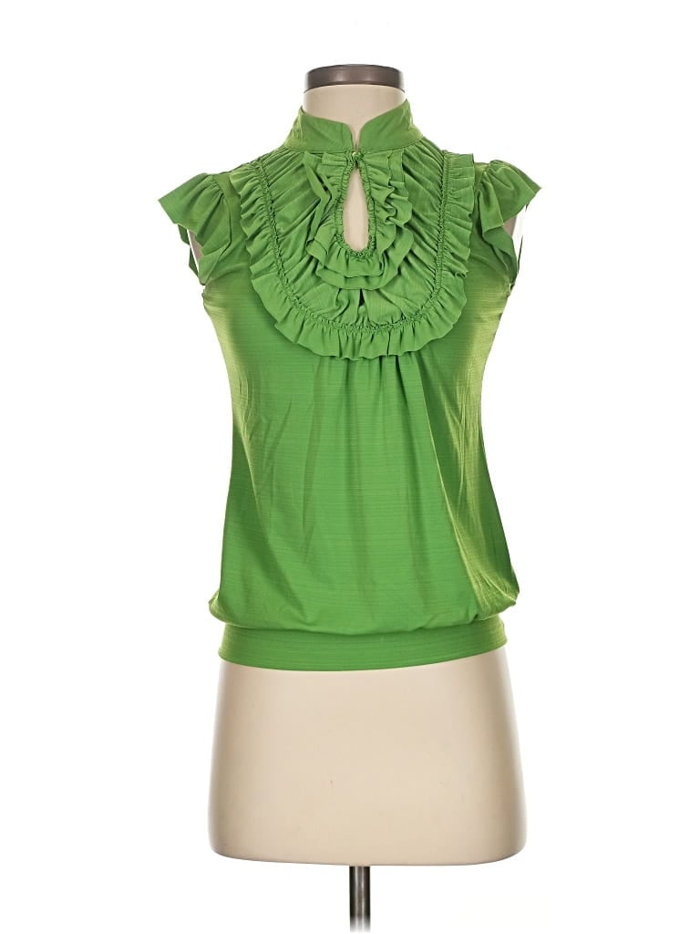Pre-owned Heart Soul Sleeveless Blouse In Green