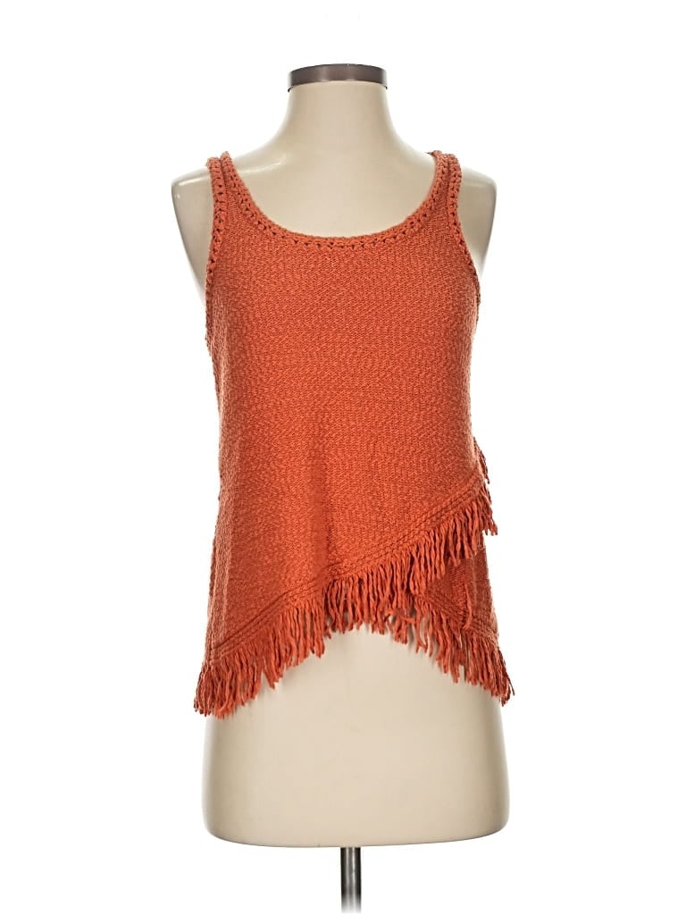 Pre-owned Akemi + Kin Sweater Vest In Orange