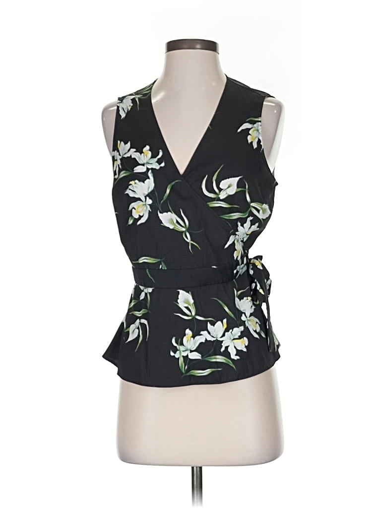 Pre-owned Banana Republic Sleeveless Blouse In Black