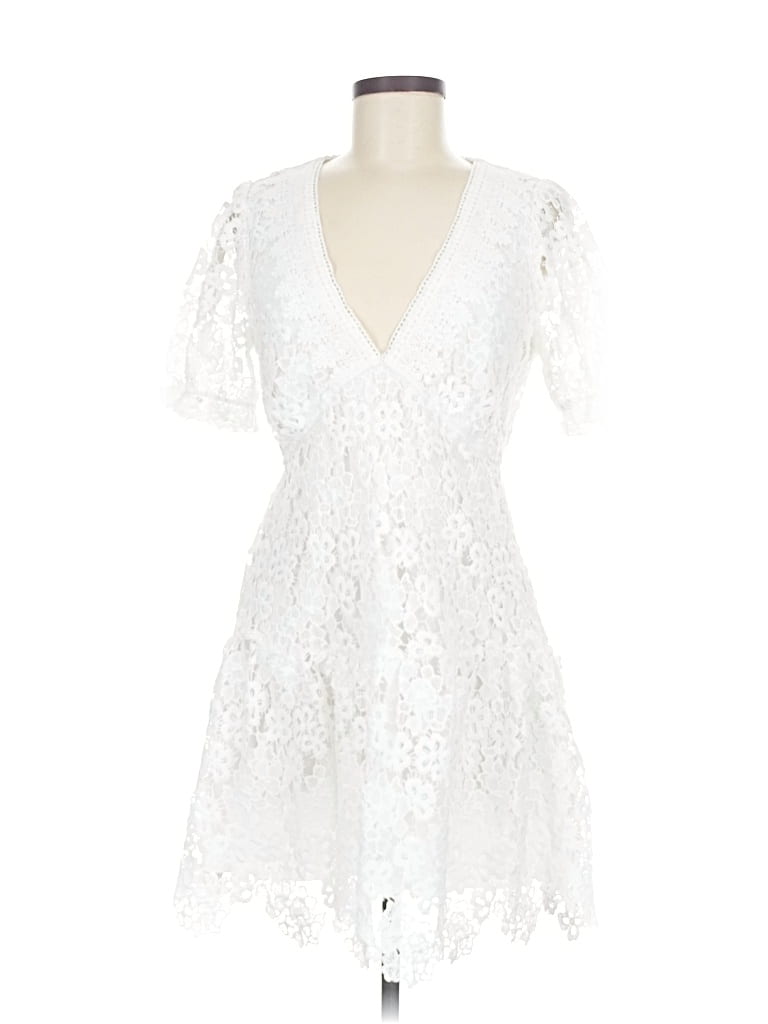 Pre-owned Unbranded Cocktail Dress In White