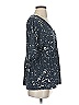 MTS Stars Blue 3/4 Sleeve Blouse Size S - photo 4