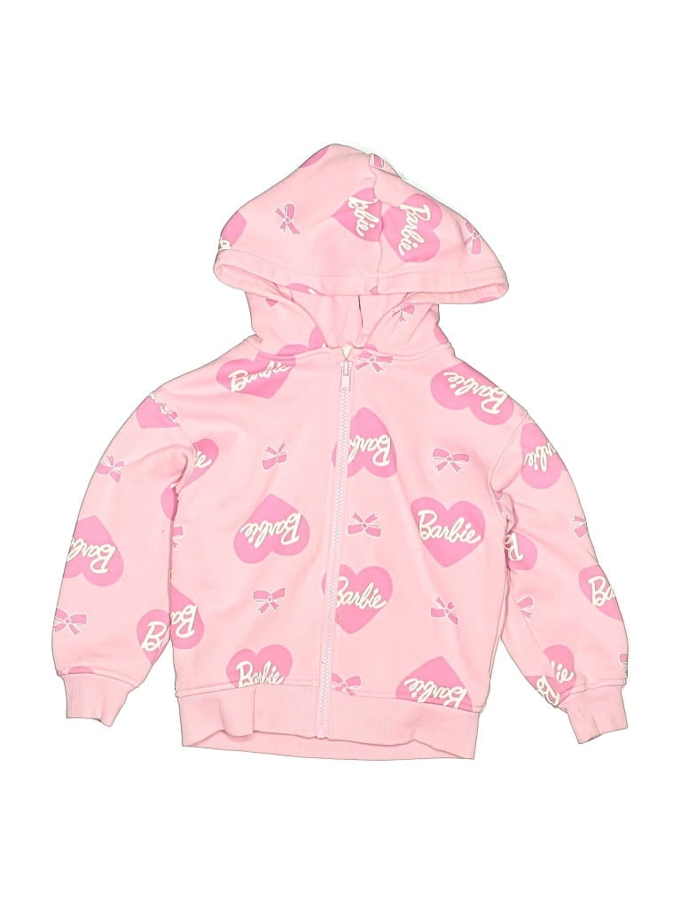 H&M Pre-owned Kids' Zip Up Hoodie In Pink