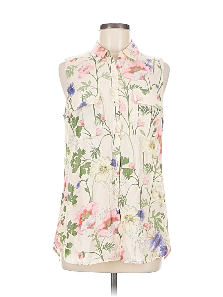 EXPRESS Pre-owned Sleeveless Blouse In White