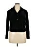 STUDIO EASE Black Long Sleeve Blouse Size 14W - photo 1