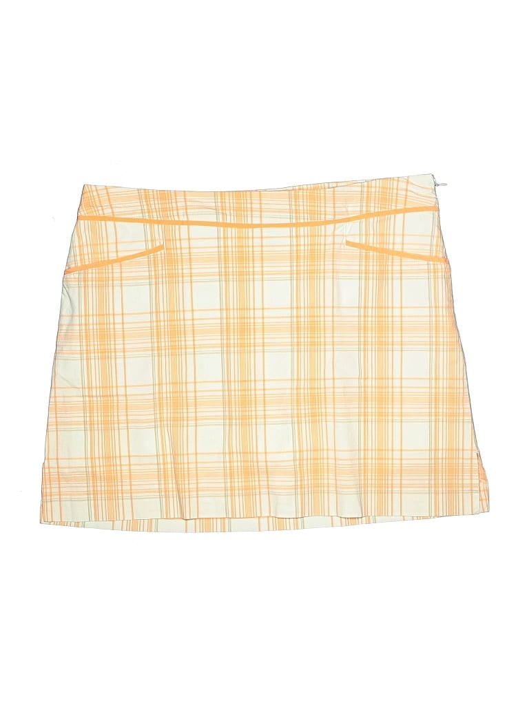 Pre-owned Izod Golf Active Skort In Yellow