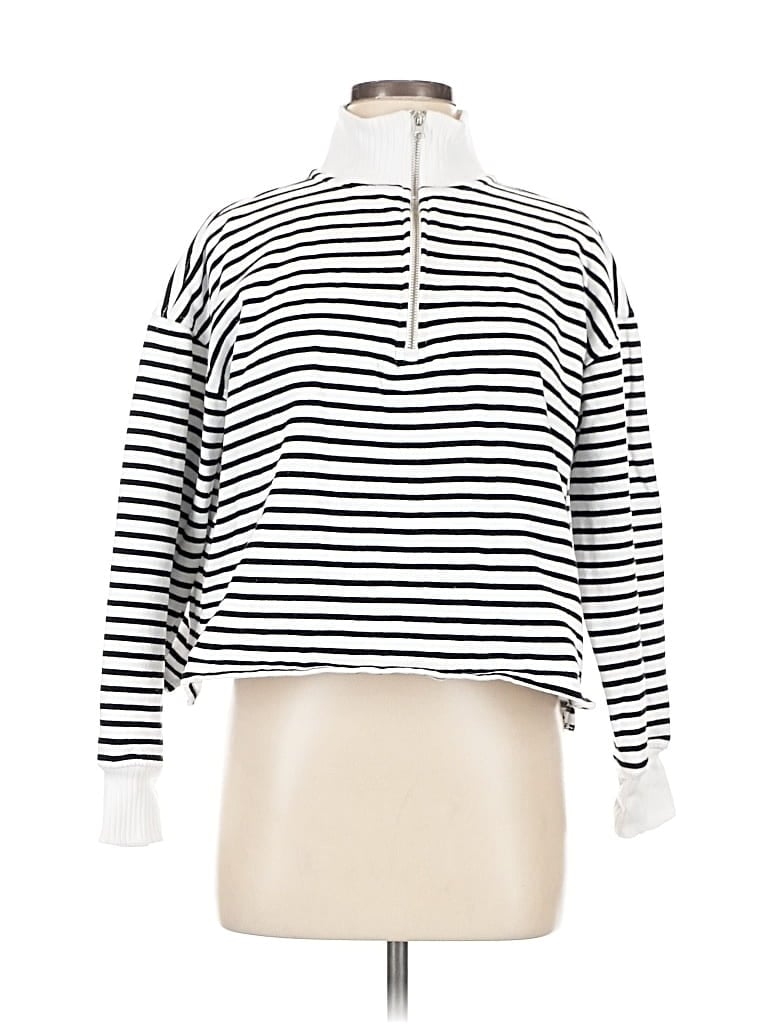 Pre-owned C&c California Pullover Sweater In White