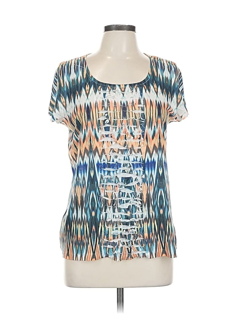 CHICO'S Pre-owned Short Sleeve T-shirt In Blue