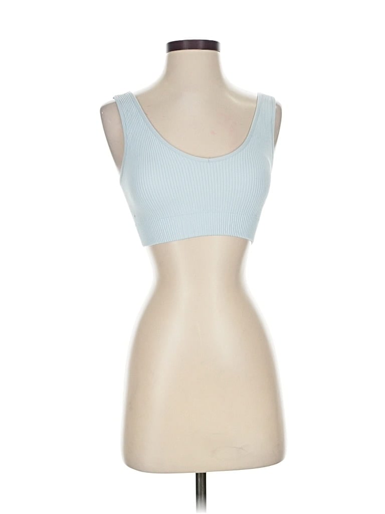 Pre-owned Aerie Tank Top Blue Strapless Neckline Tops