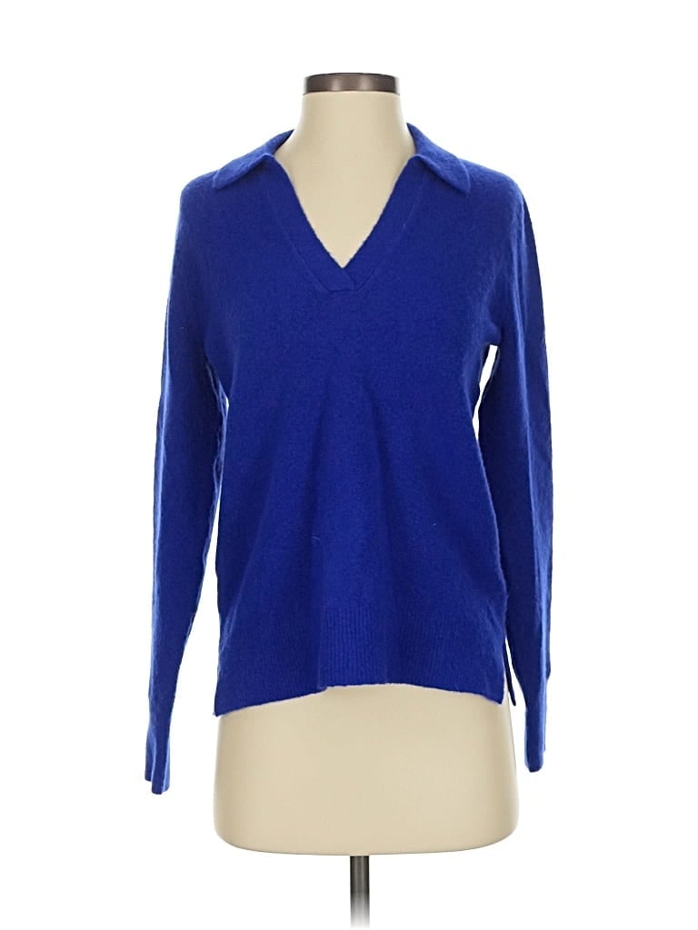 Pre-owned J.crew Factory Store Pullover Sweater In Blue