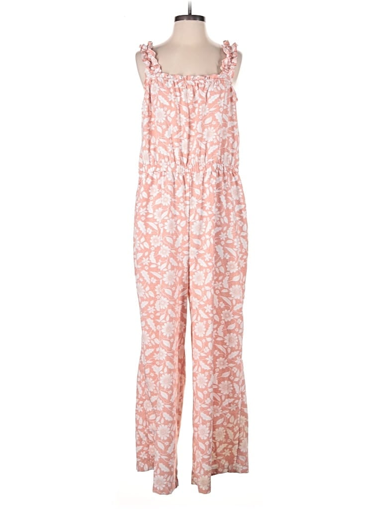 Pre-owned Ann Taylor Loft Outlet Jumpsuit In Pink