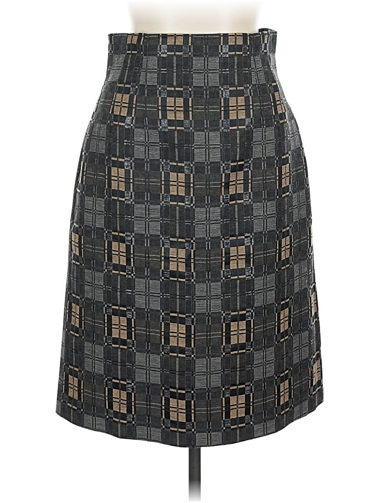 Pre-owned Teri Jon Formal Skirt In Gray
