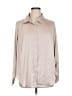 Torrid Metallic Tan Long Sleeve Blouse Size 1X Plus (1) - photo 1