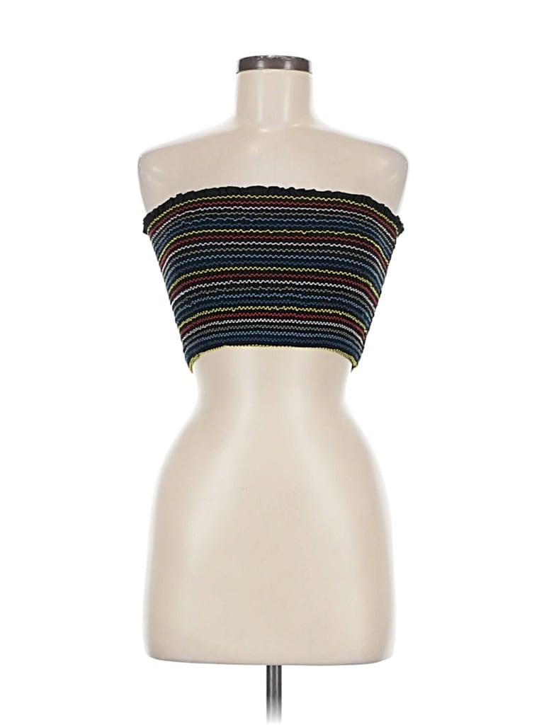 Pre-owned Honey Punch Tube Top Black Strapless Neckline Tops