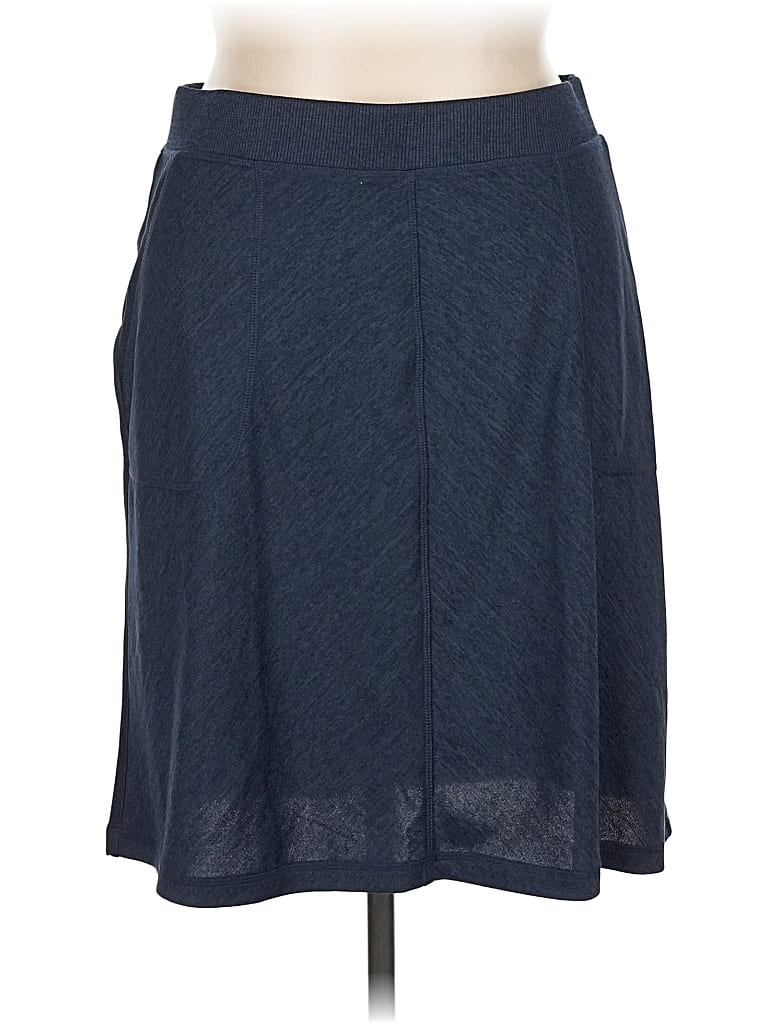 Pre-owned T By Talbots Casual Skirt In Blue