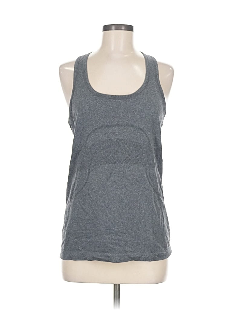 Pre-owned Lululemon Athletica Active Tank Top In Gray