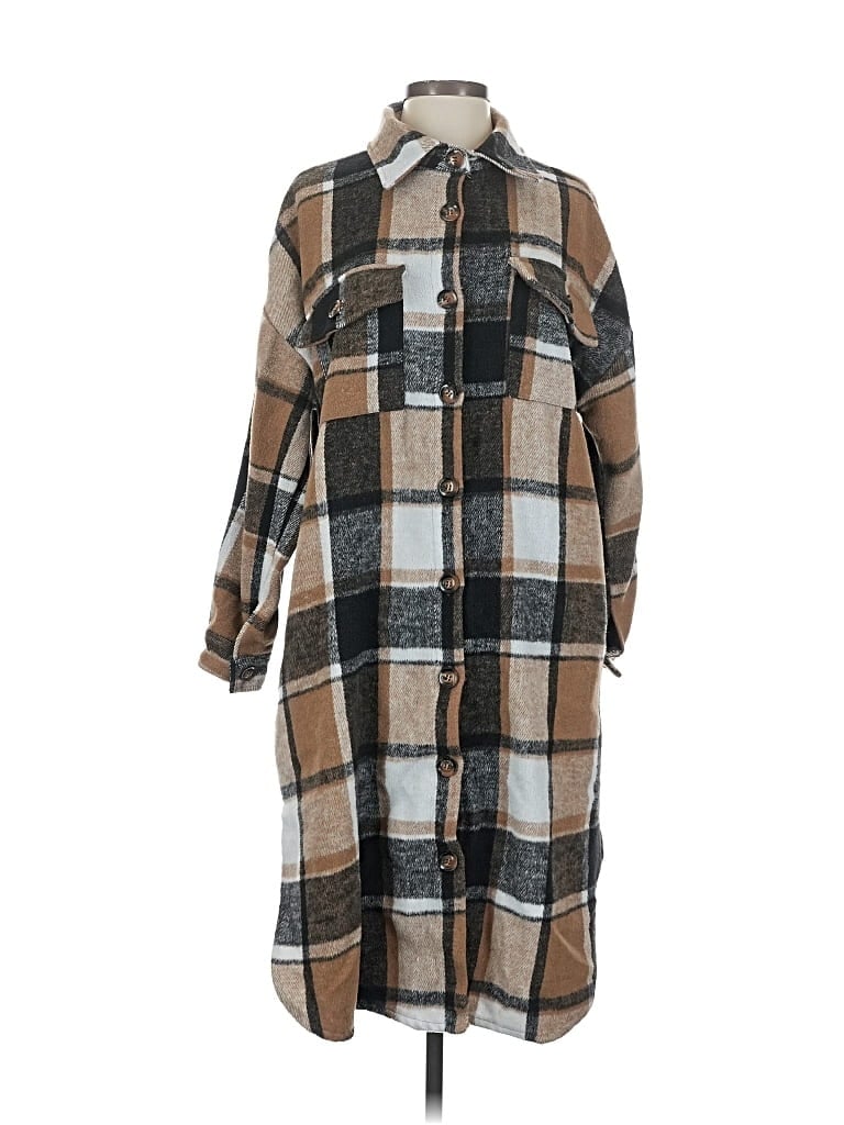 Pre-owned Unbranded Coat In Brown