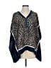 MICHAEL Michael Kors 100% Silk Blue 3/4 Sleeve Silk Top Size S - photo 1