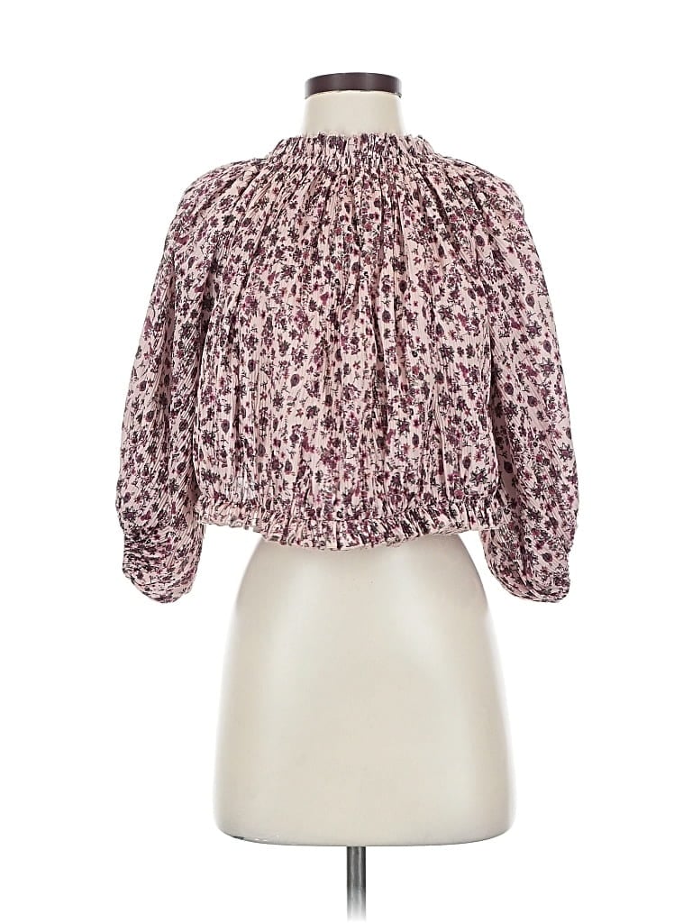 Pre-owned Let Me Be 3/4 Sleeve Blouse In Pink