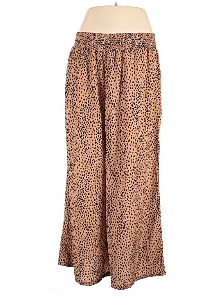 Pre-owned Shein Curve Casual Pants In Gold