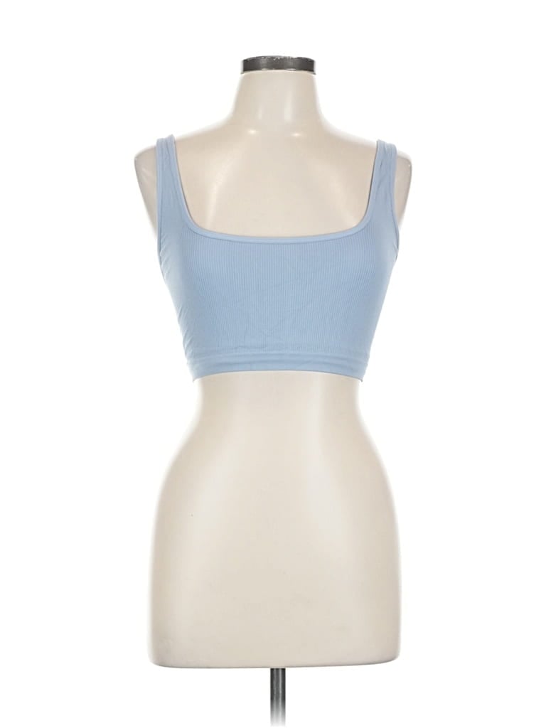 Pre-owned Aerie Tank Top Blue Strapless Neckline Tops