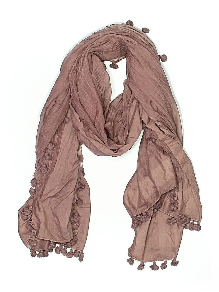 Pre-owned Unbranded Scarf In Burgundy