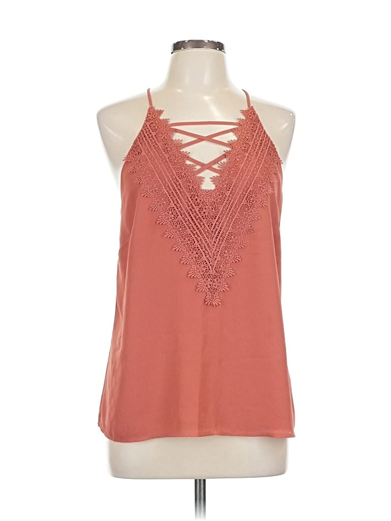 Pre-owned Nine Britton Sleeveless Blouse In Orange
