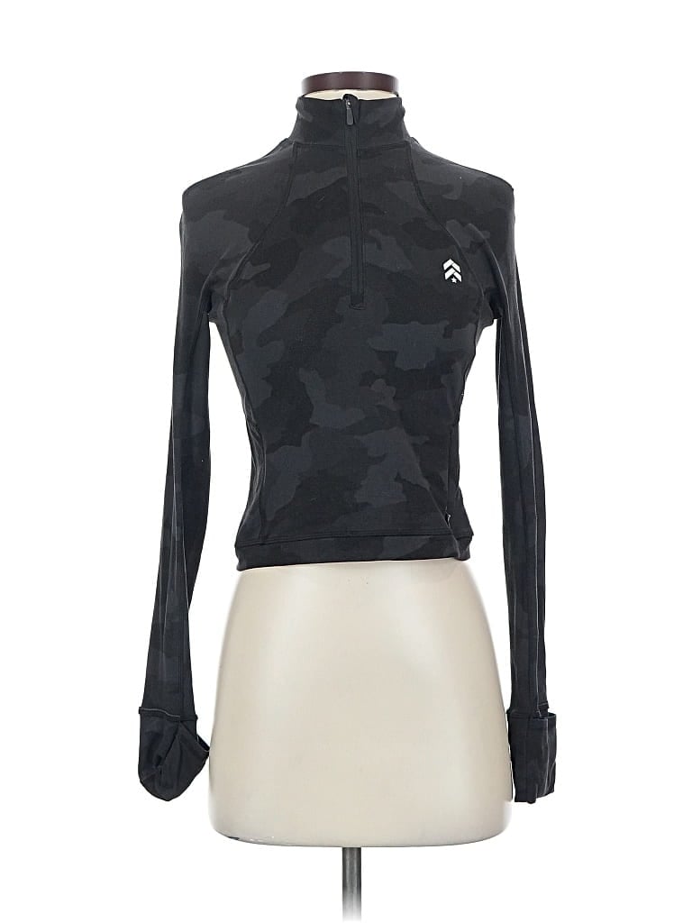 Pre-owned Lululemon Athletica Track Jacket In Black