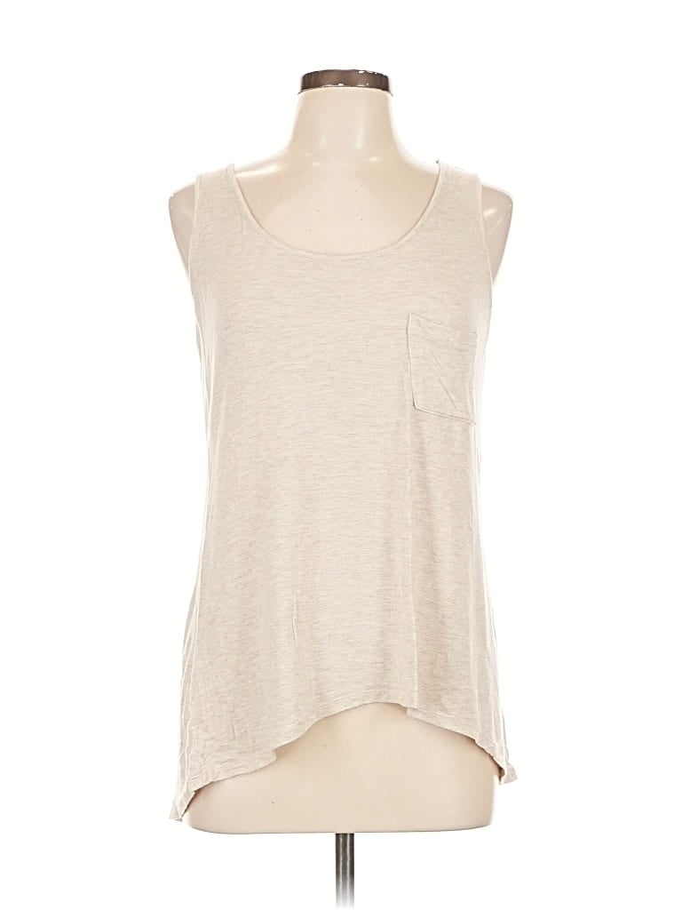 Pre-owned Zenana Outfitters Sleeveless T-shirt In White