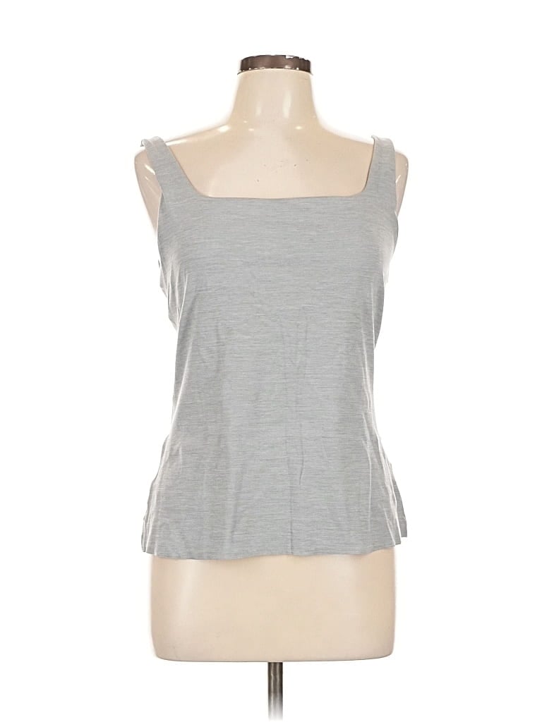 Pre-owned Nike Tank Top Gray Strapless Neckline Tops
