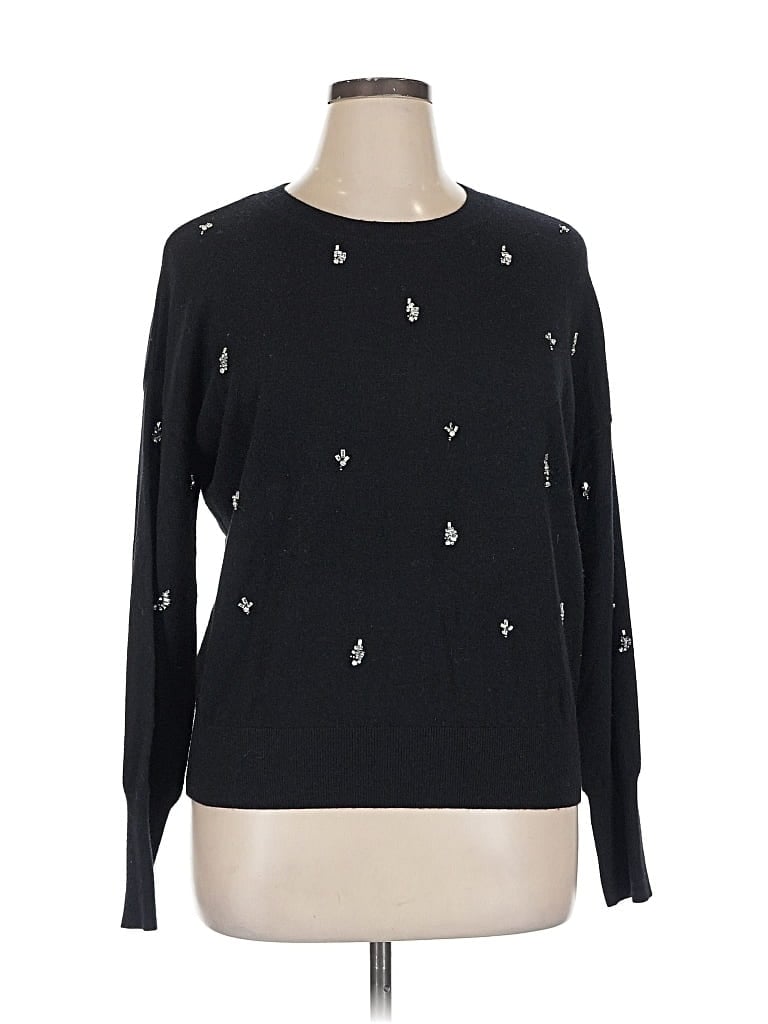 Pre-owned Halogen Pullover Sweater In Black