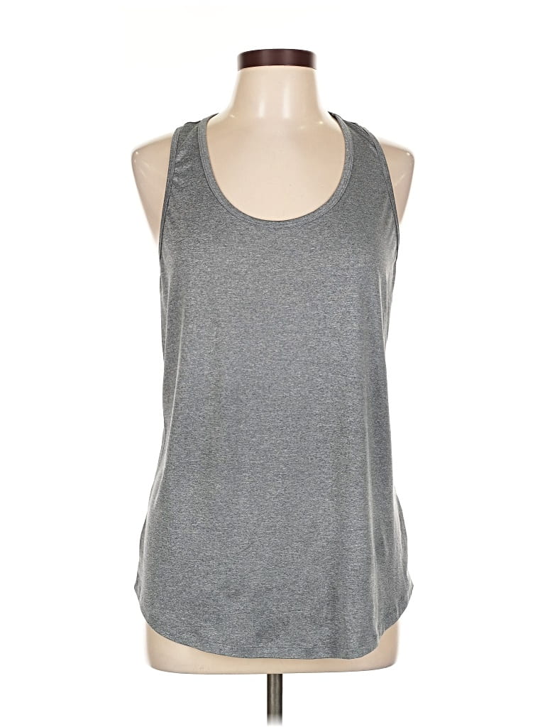 Pre-owned Jessica Simpson Tank Top Gray Halter Neckline Tops
