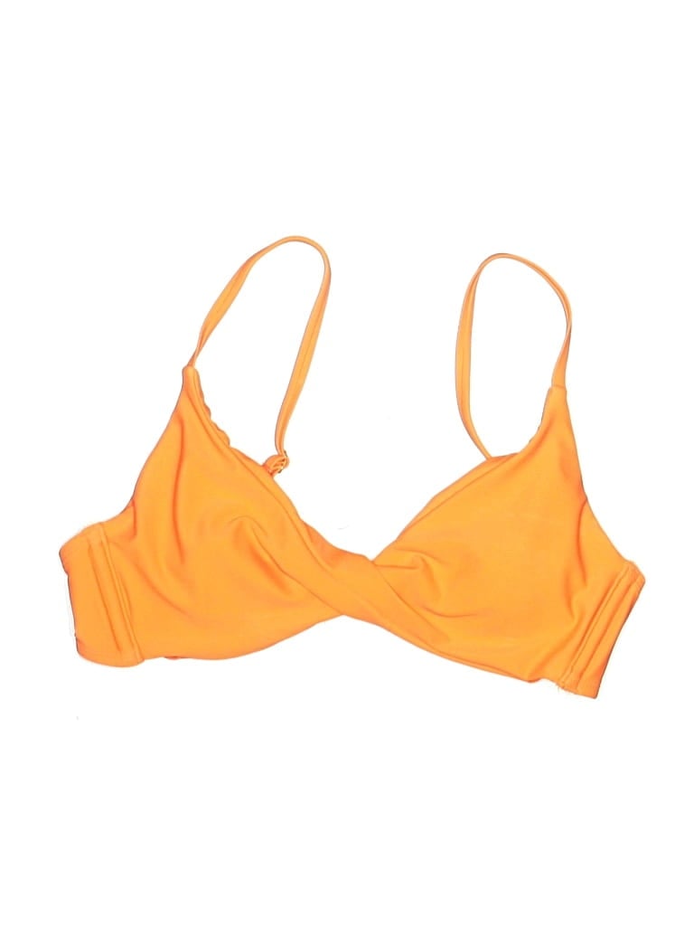 Pre-owned Wild Fable Swimsuit Top Orange Swimwear