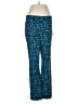 Talbots Animal Print Blue Casual Pants Size 8 - photo 1