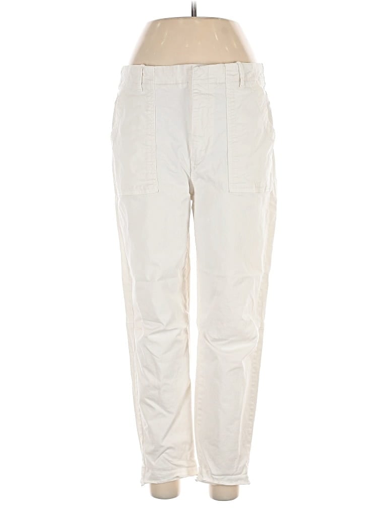 Pre-owned Banana Republic Factory Store Cargo Pants In White