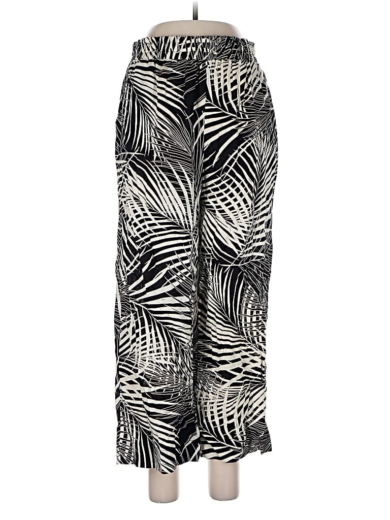 Pre-owned Panama Jack Linen Pants In Black