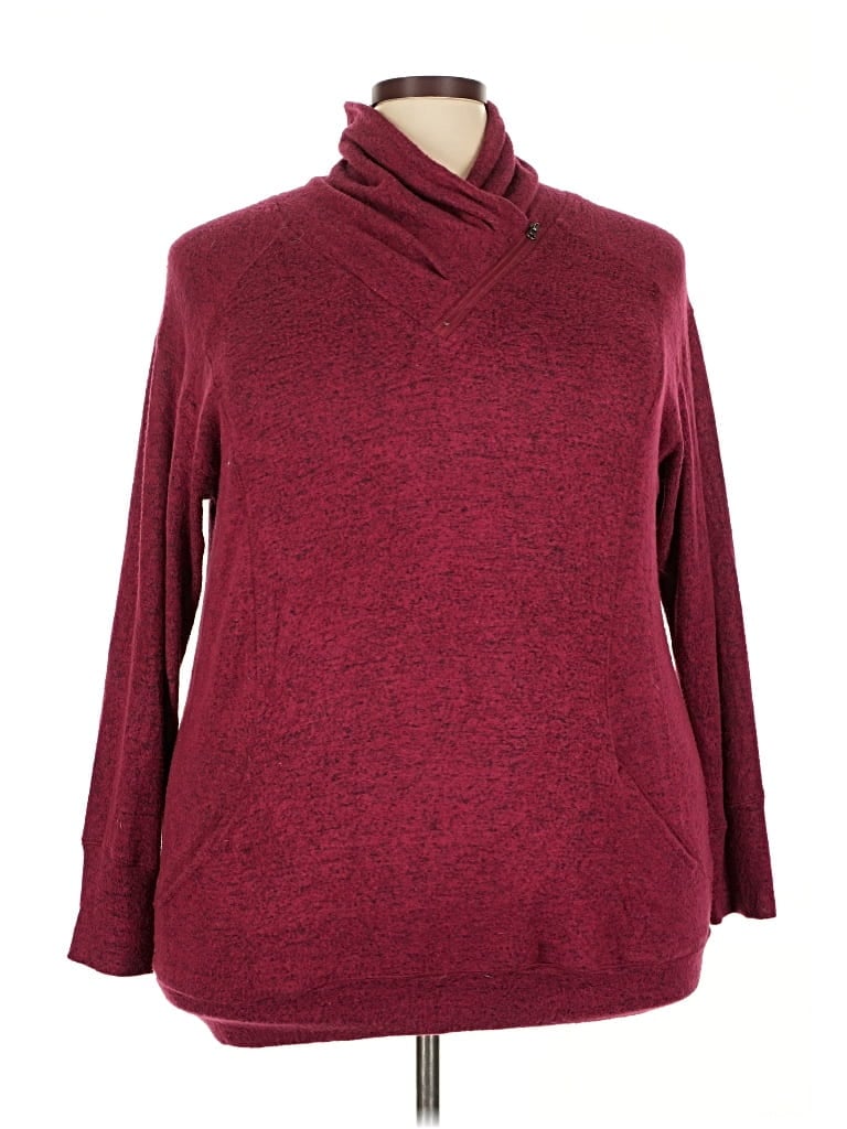 CHELSEA & THEODORE Pre-owned Turtleneck Sweater In Burgundy
