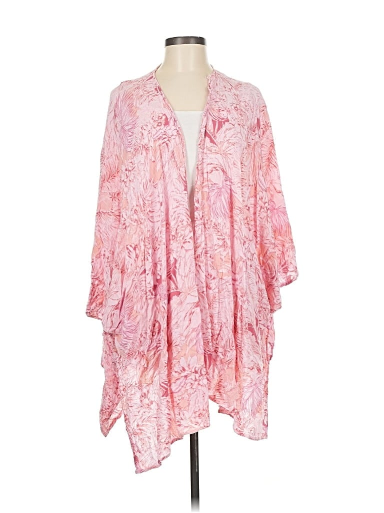 Pre-owned Altar'd State Kimono In Pink