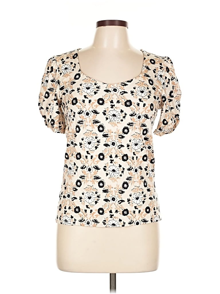 Pre-owned Ann Taylor Loft Outlet Short Sleeve T-shirt In White