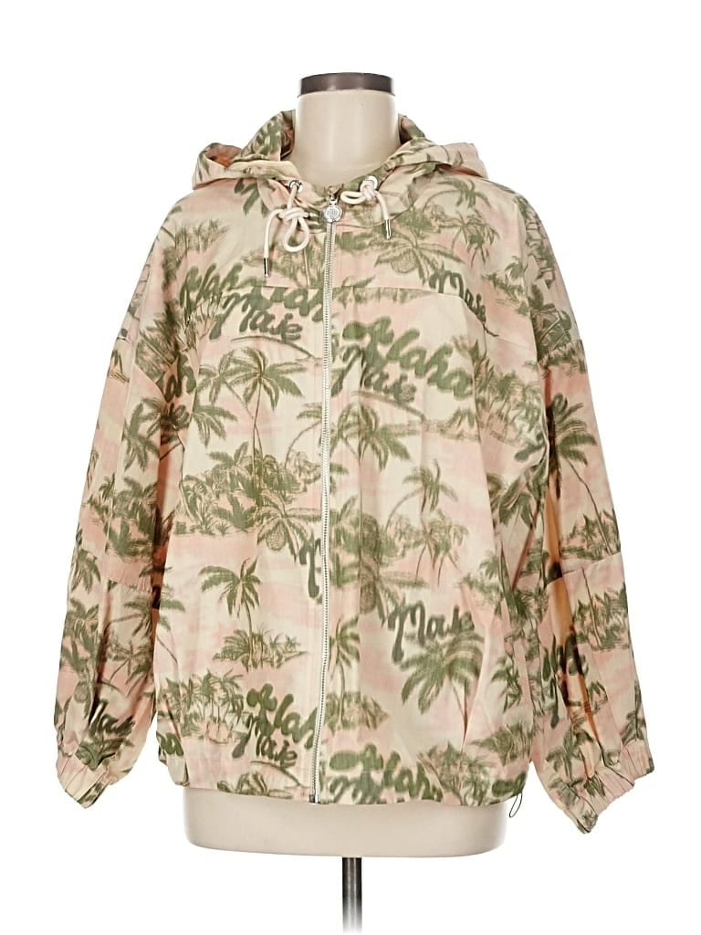 Pre-owned Maje Windbreaker Jacket In Gold