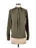 MICHAEL Michael Kors Green Long Sleeve Blouse Size 0 - photo 1