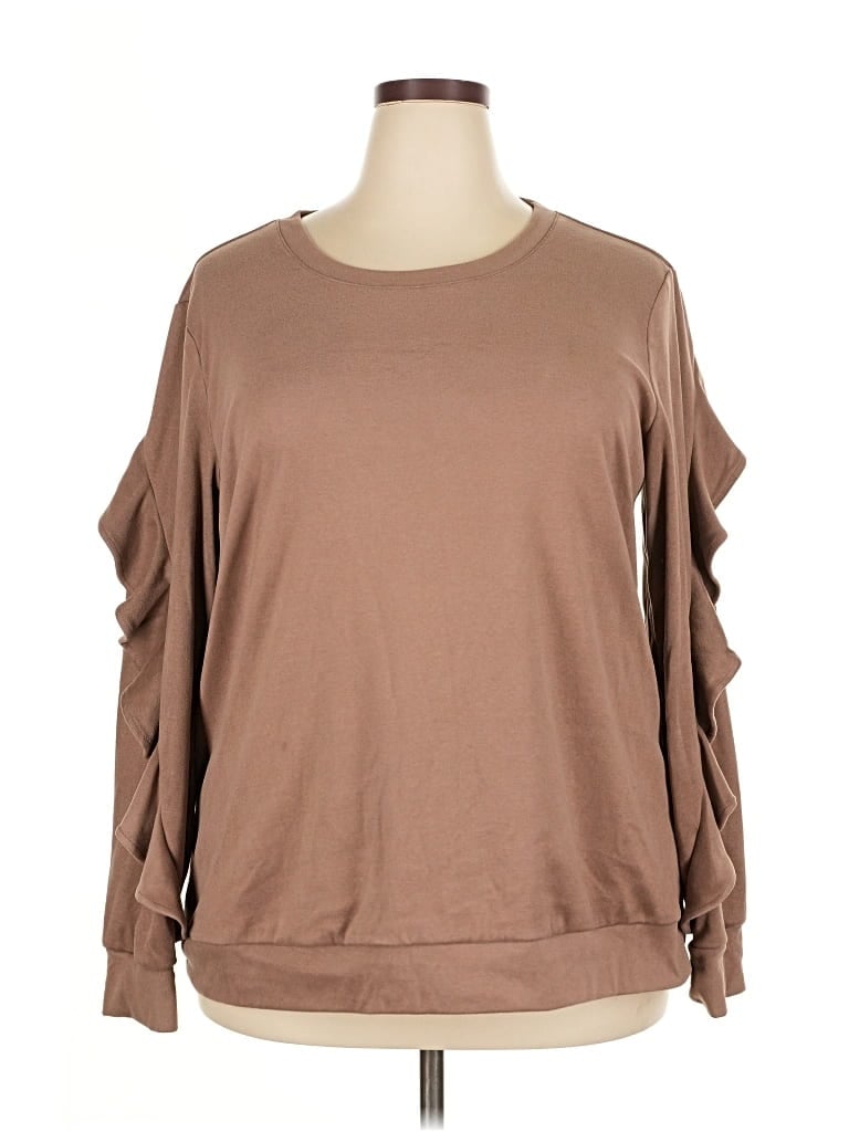 Pre-owned Unbranded Sweatshirt In Brown